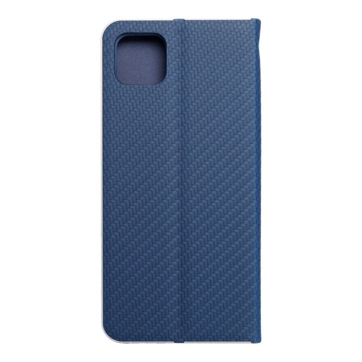Чехол с клапаном для Samsung A22 5G Luna Book Carbon синий