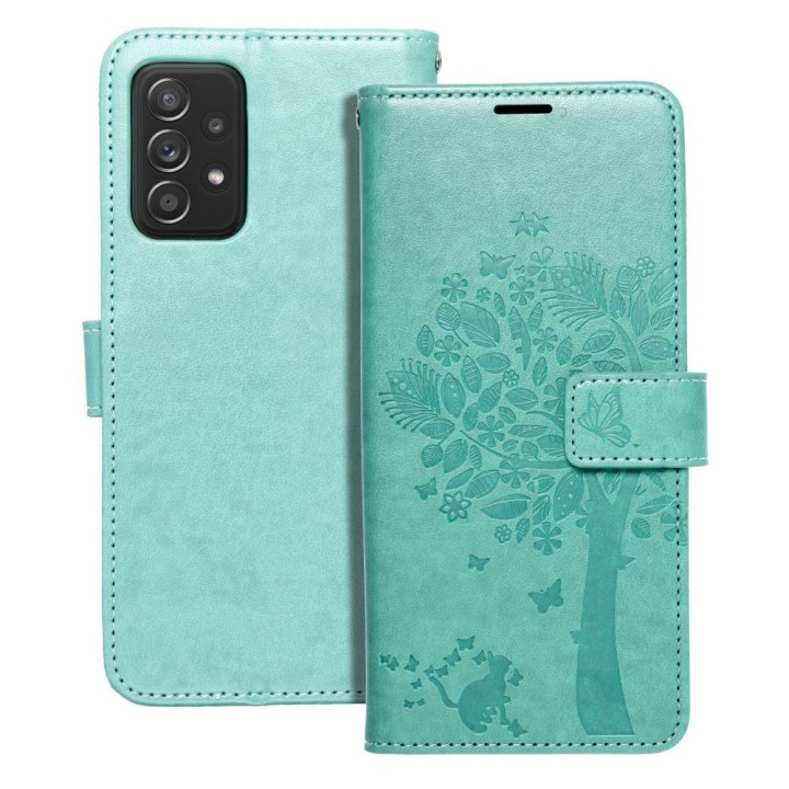 Flip case for Samsung A52 5G / A52 LTE ( 4G ) / A52s 5G Mezzo Book tree green