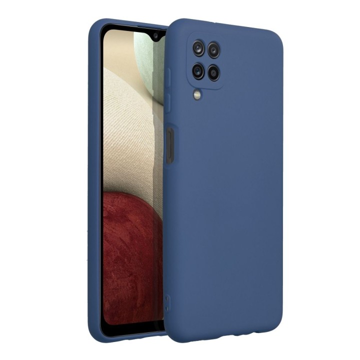 Чохол для Samsung A12 Silicone синій