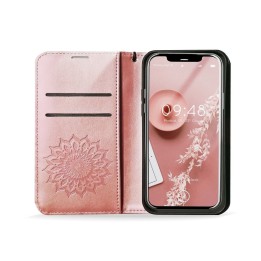 Flip case for Samsung A12 / M12 Mezzo Book mandala rose gold