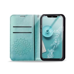 Чохол з клапаном для Samsung A12 / M12 Mezzo Book mandala зелений
