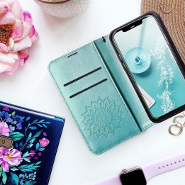 Flip case for Samsung S21 Mezzo Book mandala green