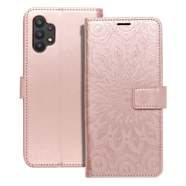 Чехол с клапаном для Samsung A32 5G Mezzo Book мандала цвета розового золота