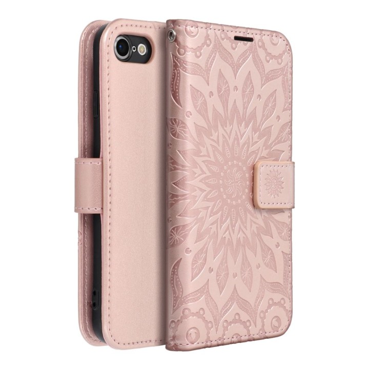 Flip case for iPhone 7 / 8 / SE 2020 / SE 2022 Mezzo Book mandala rose gold