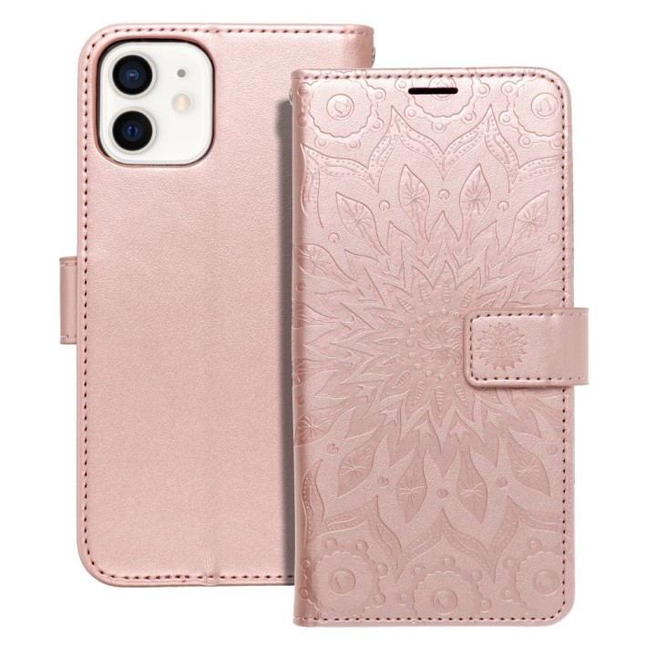 Flip case for iPhone 12 / 12 PRO Mezzo Book mandala rose gold