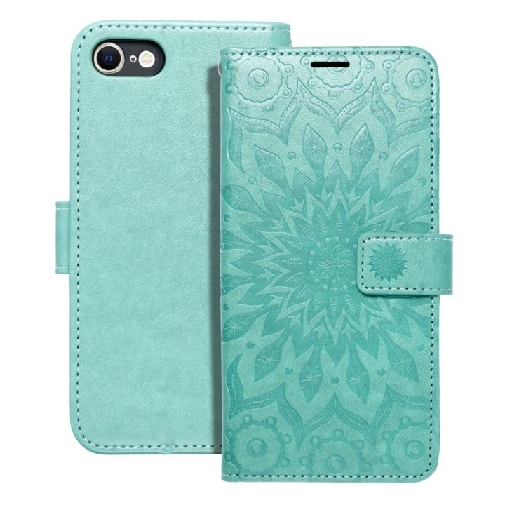 Flip case for iPhone 7 / 8 / SE 2020 / SE 2022 Mezzo Book mandala green