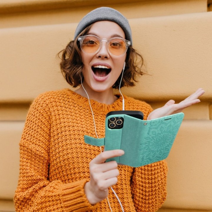 Flip case for Xiaomi Redmi NOTE 10 PRO Mezzo Book mandala green