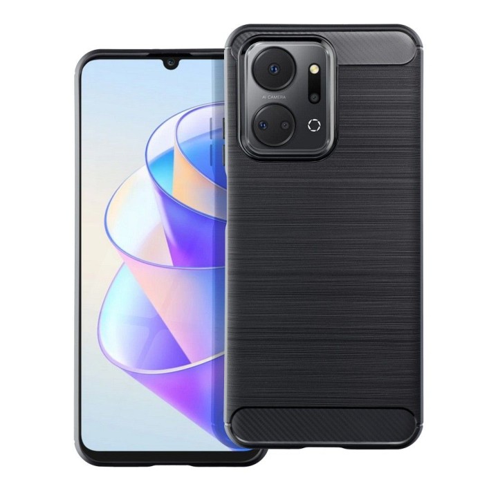 Чехол для Honor X7a Carbon черный