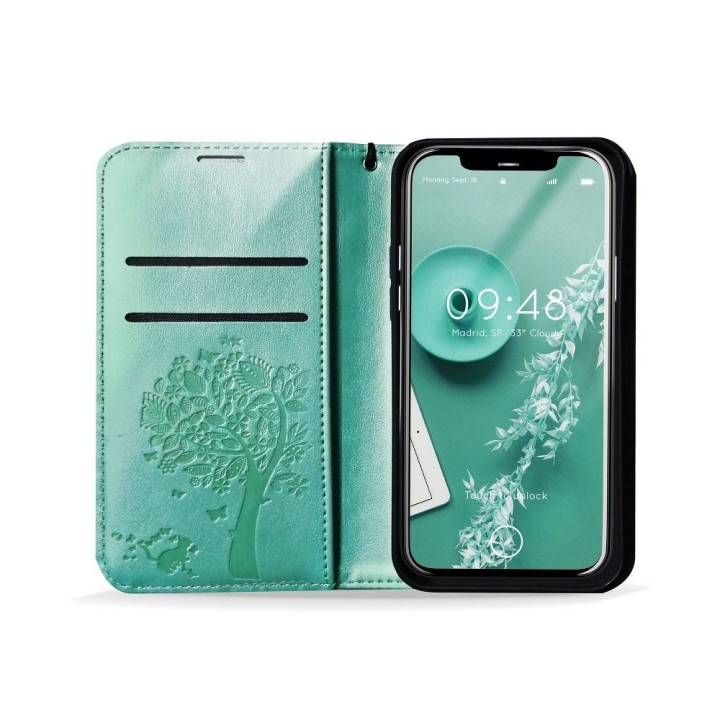 Flip case for Xiaomi Redmi NOTE 10 PRO Mezzo Book tree green