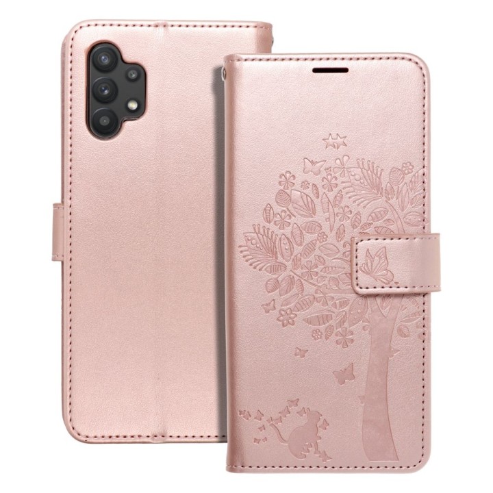 Flip case for Samsung A32 LTE ( 4G ) Mezzo Book tree rose gold
