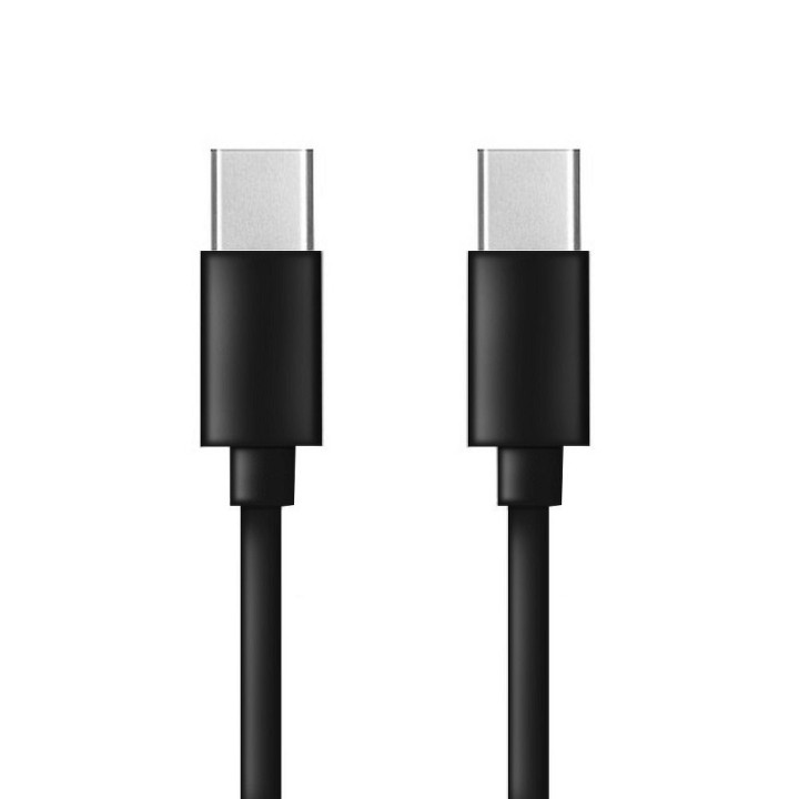 Cable USB C to USB C PD QC 3A 60W 1 m C296 (long tip 8mm) black