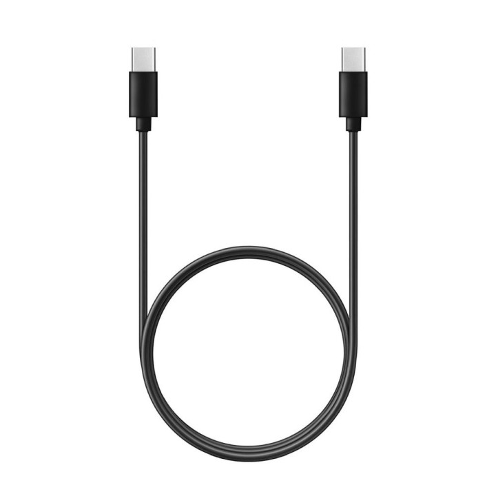 Cable USB C to USB C PD QC 3A 60W 1 m C296 (long tip 8mm) black