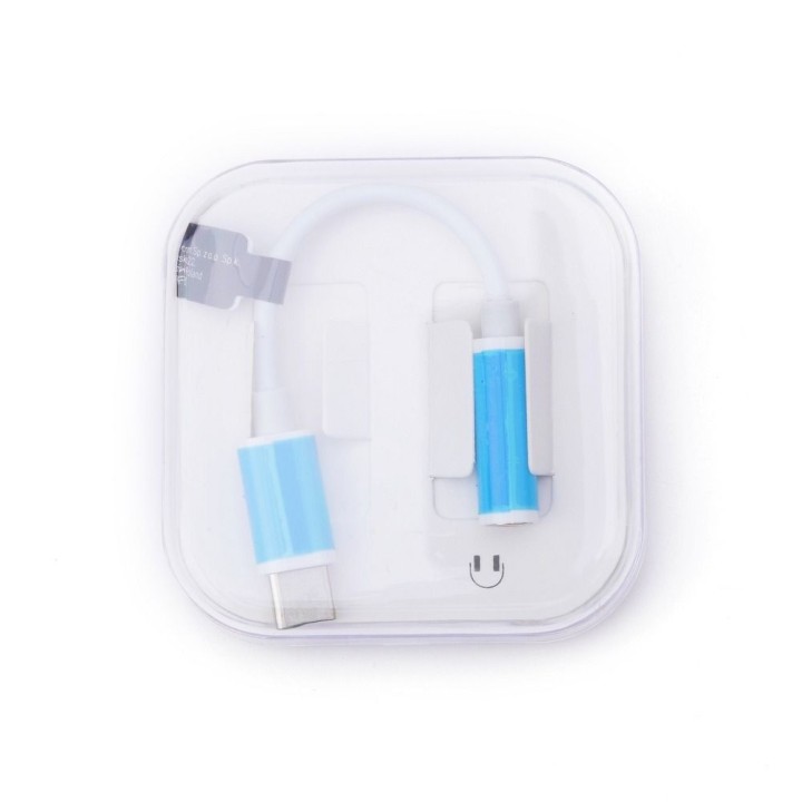 AUX adapter Type C (male) to Jack 3,5 mm (female) BOX white