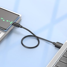 Кабель USB-A – USB-C Hoco PD 2,4A 27W 0,25 m X96 черный