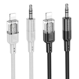 Кабель AUX Jack 3,5 mm для Lightning Hoco 1,2 m UPA27 черный