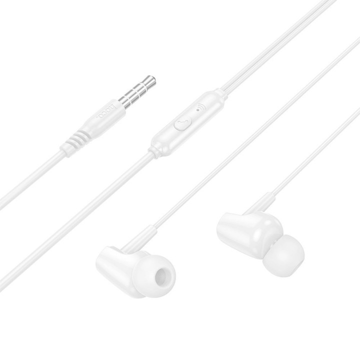 Headphones wired in-ear Jack 3,5 mm Hoco M112 white