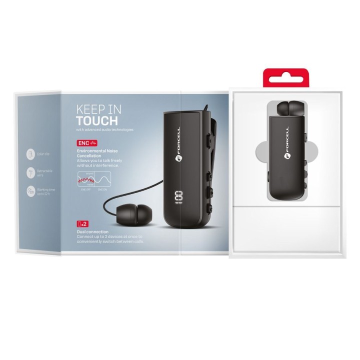 Bluetooth-гарнітура Forcell F-Audio Drive EarBud чорний