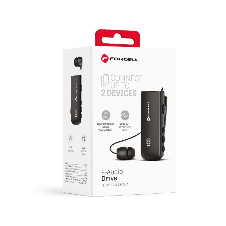 Bluetooth headset Forcell F-Audio Drive EarBud black