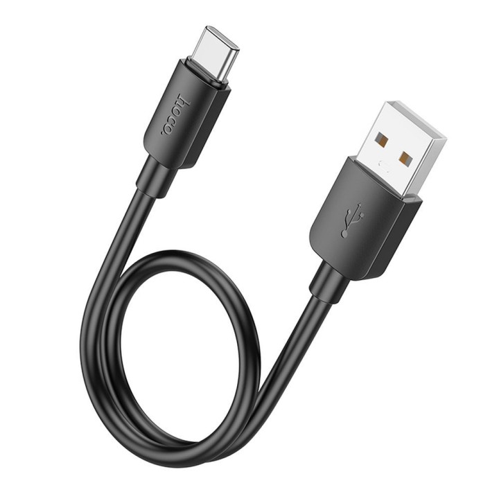 Кабель USB A — USB C Hoco PD 2,4A 27W 0,25 m X96 черный