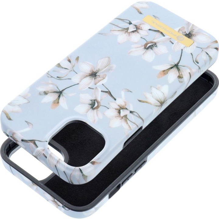 Case for iPhone 15 PLUS Forcell F-Protect Mirage compatible with MagSafe spring flowers