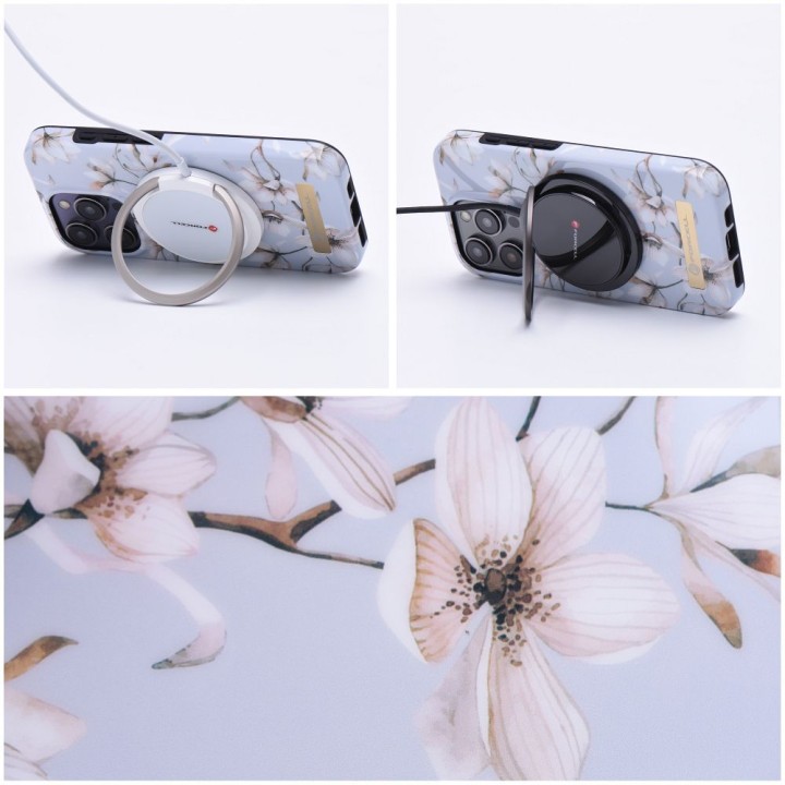 Чехол для iPhone 15 PLUS Forcell F-Protect Mirage совместимый с MagSafe spring flowers