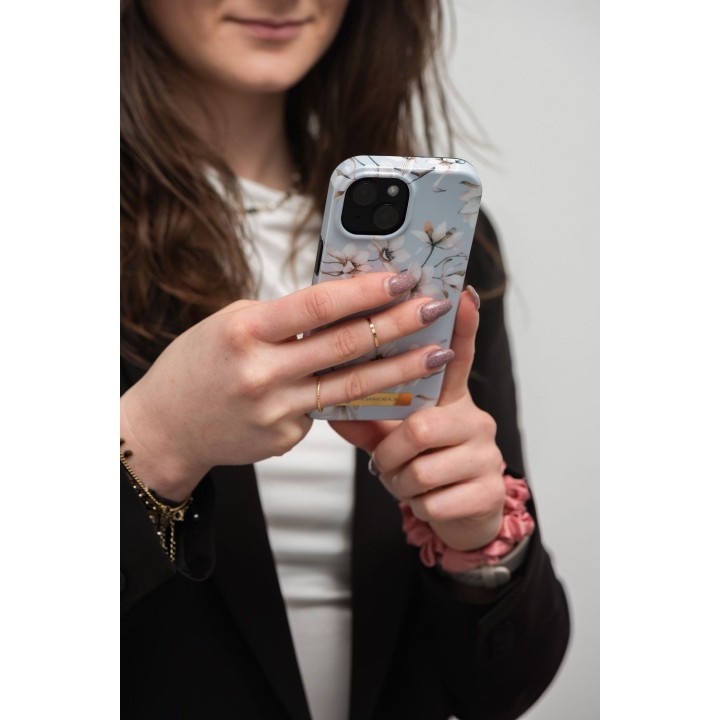 Case for iPhone 15 PLUS Forcell F-Protect Mirage compatible with MagSafe spring flowers
