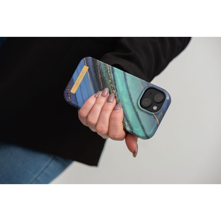 Case for iPhone 15 PLUS Forcell F-Protect Mirage compatible with MagSafe jade marble