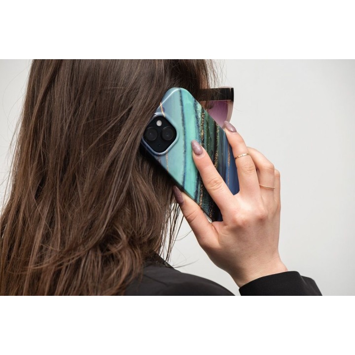 Чохол для iPhone 15 PLUS Forcell F-Protect Mirage сумісний з MagSafe jade marble