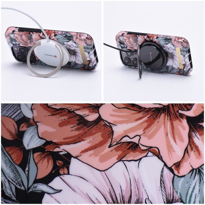 Case for iPhone 15 PLUS Forcell F-Protect Mirage MagSafe compatible bloom bush