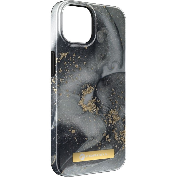 Case for iPhone 15 PLUS Forcell F-Protect Mirage MagSafe compatible marble mist