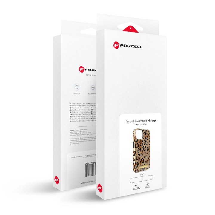 Case for iPhone 15 PLUS Forcell F-Protect Mirage compatible with MagSafe wild panther