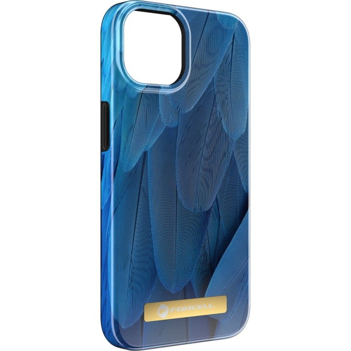 Case for iPhone 15 PRO MAX Forcell F-Protect Mirage MagSafe compatible blue bird