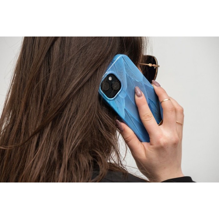 Case for iPhone 14 PLUS Forcell F-Protect Mirage compatible with MagSafe blue bird