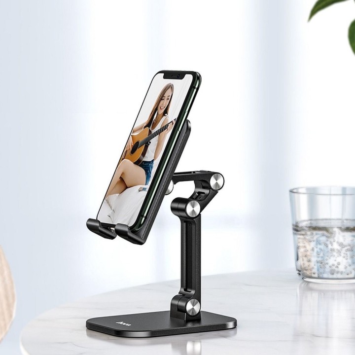 Держатель для телефона / планшет настольный складной Hoco (4,7" - 13") PH34 черный
