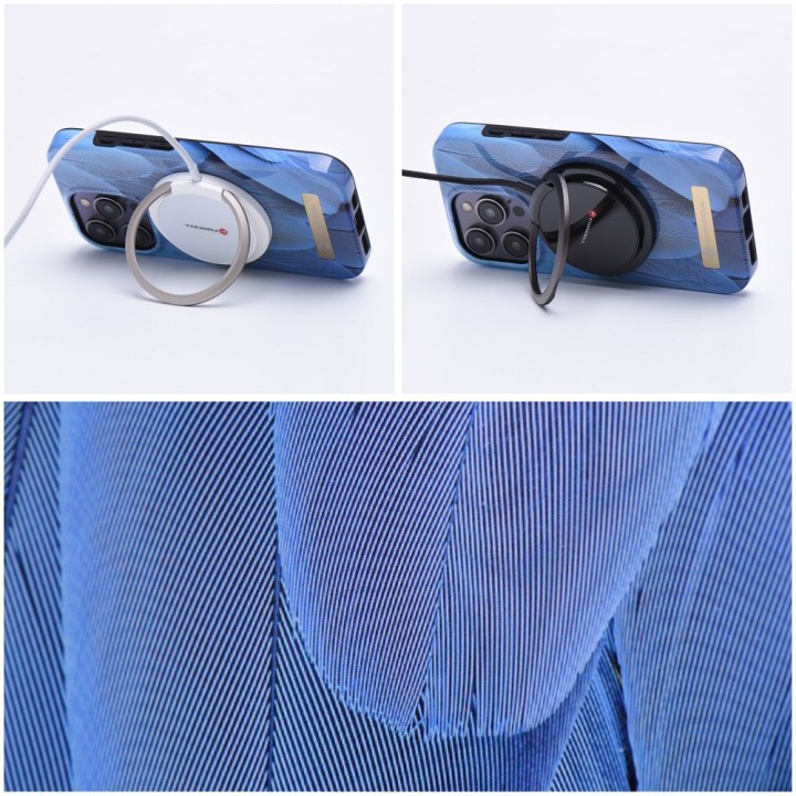 Case for iPhone 14 PLUS Forcell F-Protect Mirage MagSafe compatible blue bird