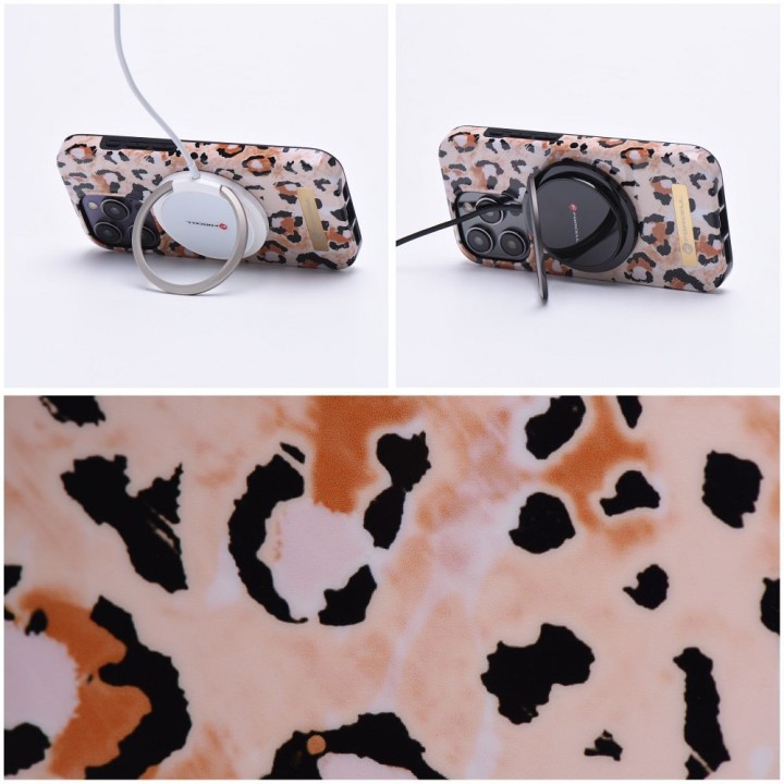 Чехол для iPhone 15 PLUS Forcell F-Protect Mirage совместимый с MagSafe wild panther