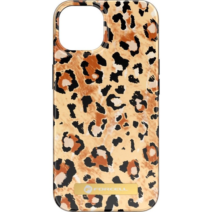Case for iPhone 15 PLUS Forcell F-Protect Mirage compatible with MagSafe wild panther