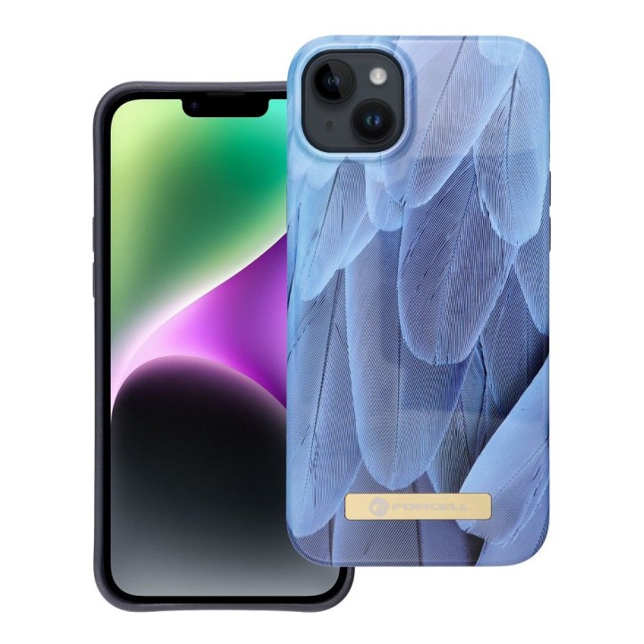 Case for iPhone 14 PLUS Forcell F-Protect Mirage MagSafe compatible blue bird