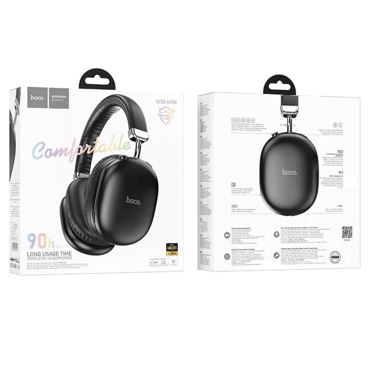Wireless headphones on-ear Hoco W35 Max black