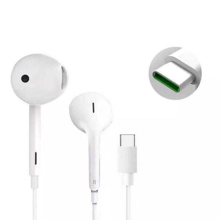 Оригінальні дротові навушники-вкладиші USB C Oppo MH147 bulk білі