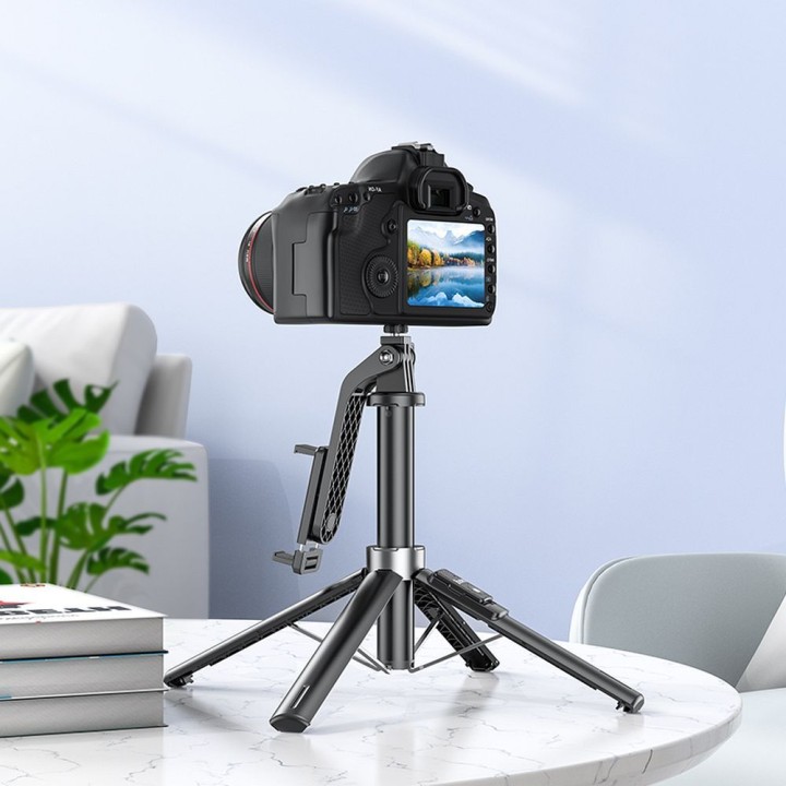 Selfie stick Hoco tripod with wireless remote control K21 black