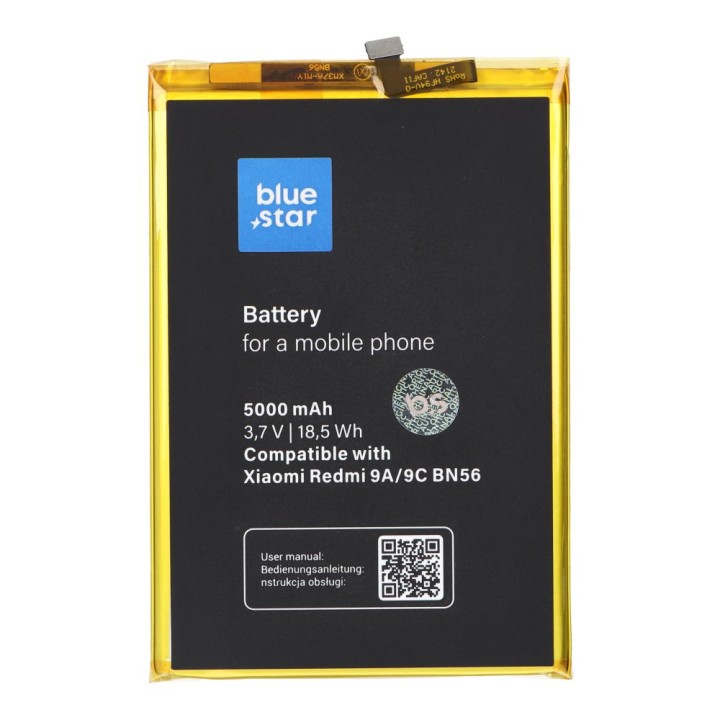 Акумулятор для Xiaomi Redmi 9A / 9C / POCO M2 Pro (BN56) 5000 mAh Blue Star