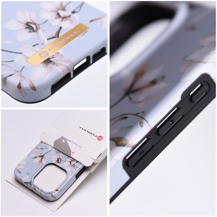 Case for iPhone 14 PLUS Forcell F-Protect Mirage MagSafe compatible spring flowers