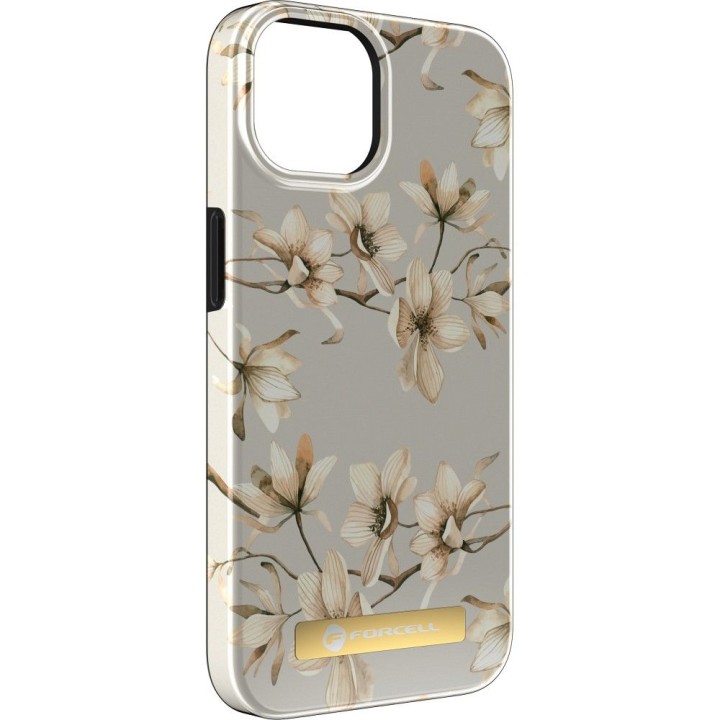 Etui na iPhone 14 PLUS Forcell F-Protect Mirage zgodne z MagSafe spring flowers