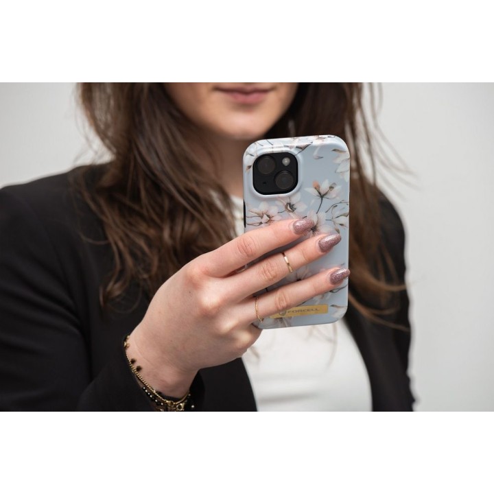 Чехол для iPhone 14 PLUS Forcell F-Protect Mirage совместимый с MagSafe spring flowers