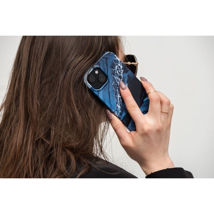 Case for iPhone 14 PLUS Forcell F-Protect Mirage MagSafe compatible ocean marble