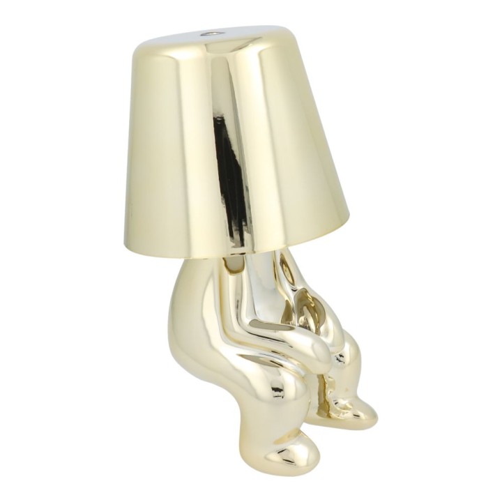 Нічник GOLD MAN Art Deco що сидить (візерунок 2) MLTL