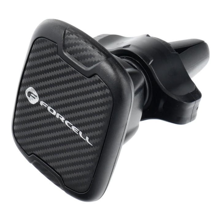 Держатель для телефона для автомобиля магнитный Forcell F-Grip Carbon H-CT325 на решетку черный