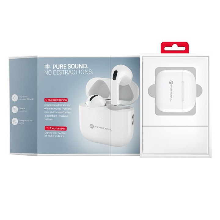Wireless headphones TWS FORCELL Core white 0 INT