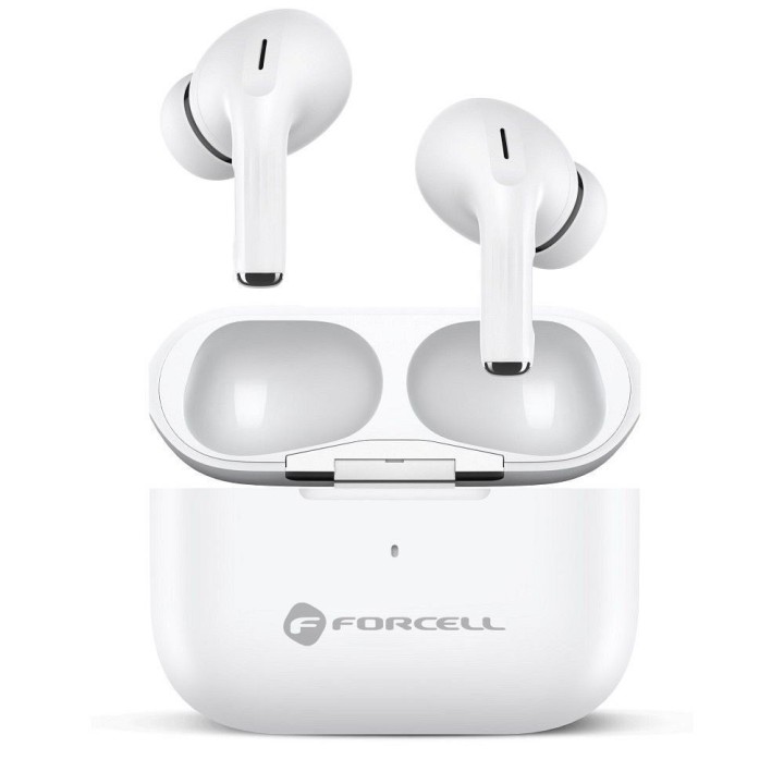 Wireless in-ear headphones Forcell F-Audio Master Pro TWS white 0INT